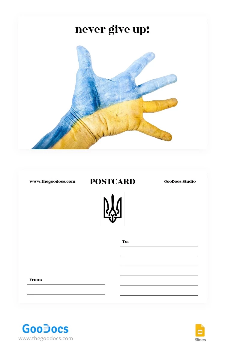 Cartão postal político leve - free Google Docs Template - 10064488