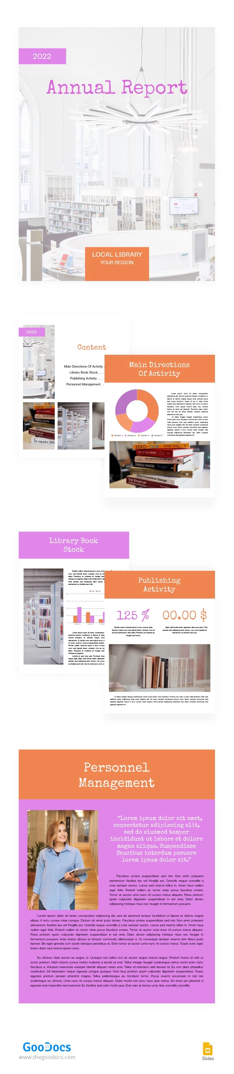 Local Library Annual Report - free Google Docs Template - 10062995