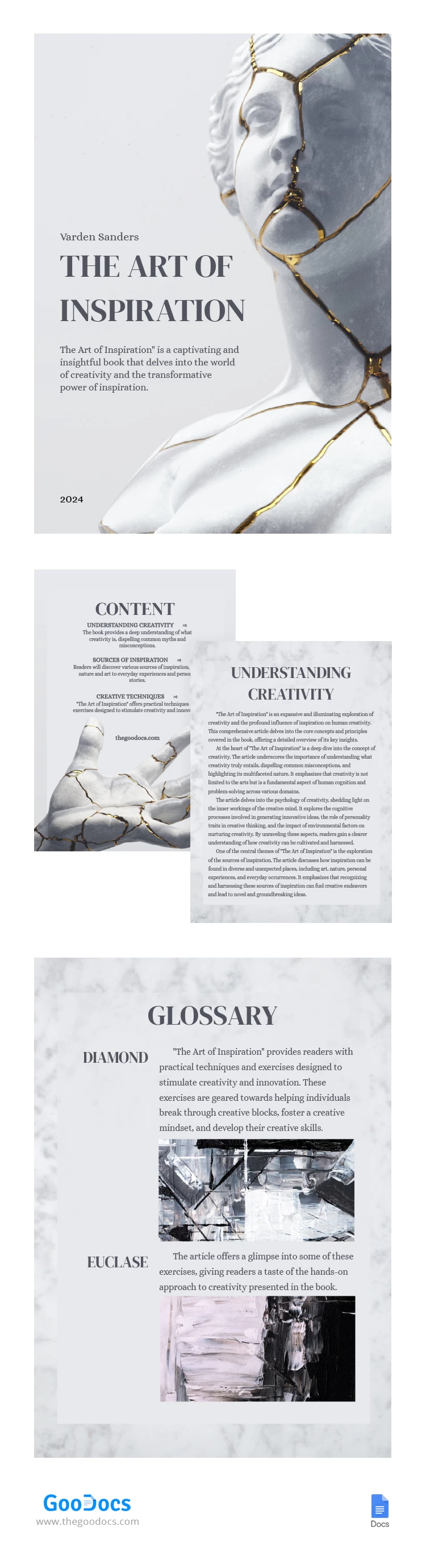 Livre électronique sur l'art du marbre - free Google Docs Template - 10066969