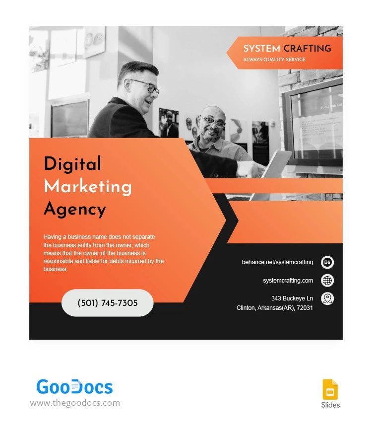 Marketing Agency Business Instagram Post - free Google Docs Template - 10064317