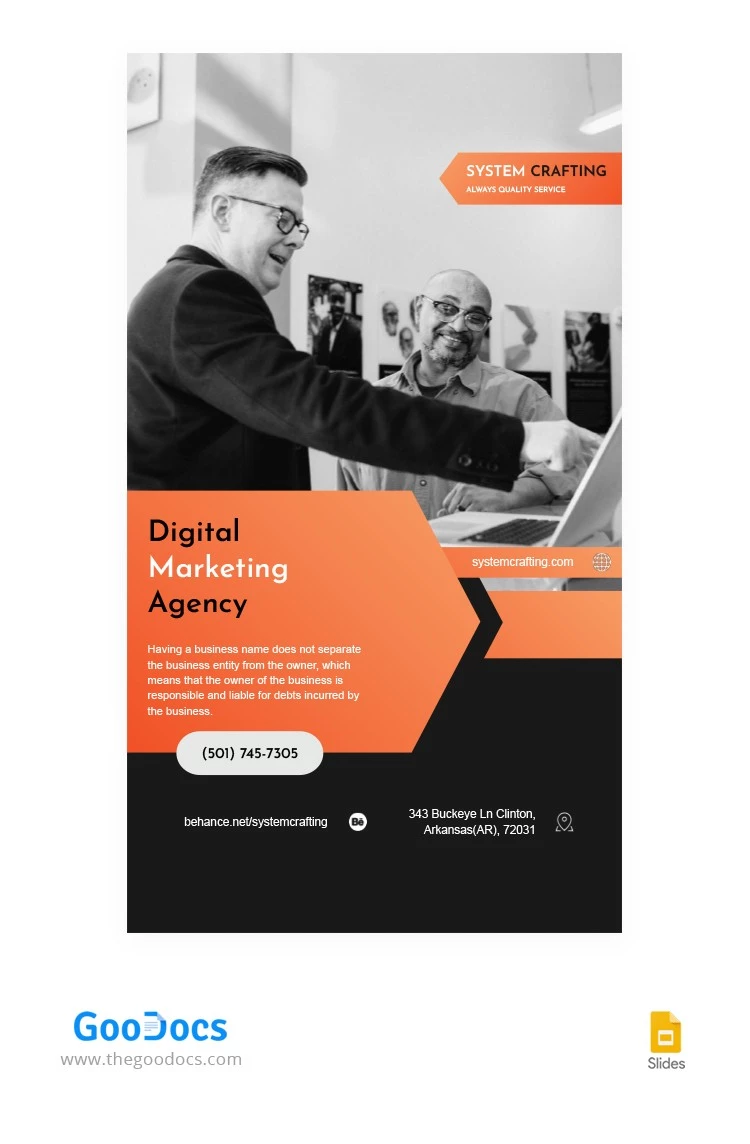 Histórias do Instagram para Negócios de Agências de Marketing. - free Google Docs Template - 10064318