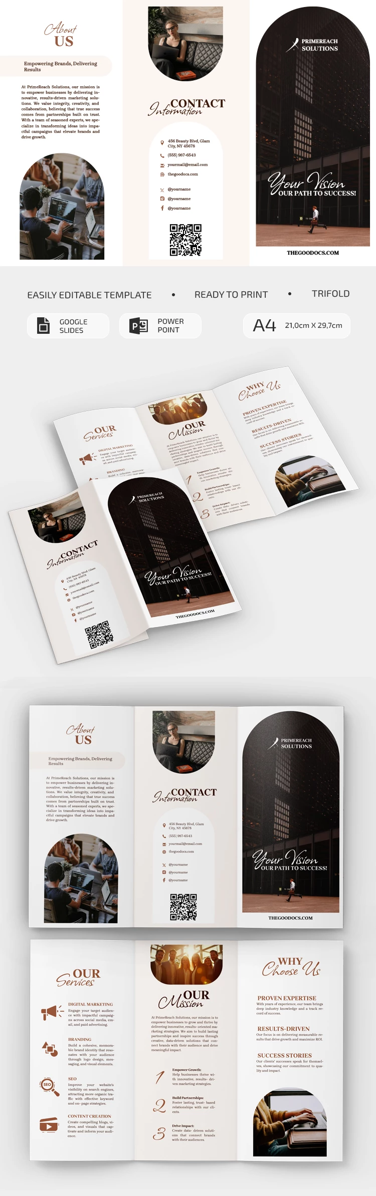 Elegant Marketing Brochure - free Google Docs Template - 10069559