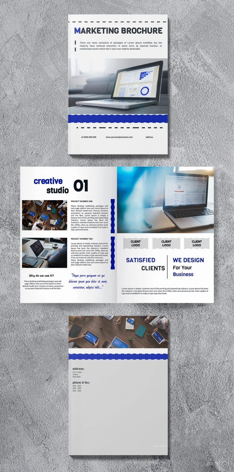 Brochure de marketing - free Google Docs Template - 10061609