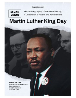 Free Martin Luther King Day Flyer Template In Google Docs