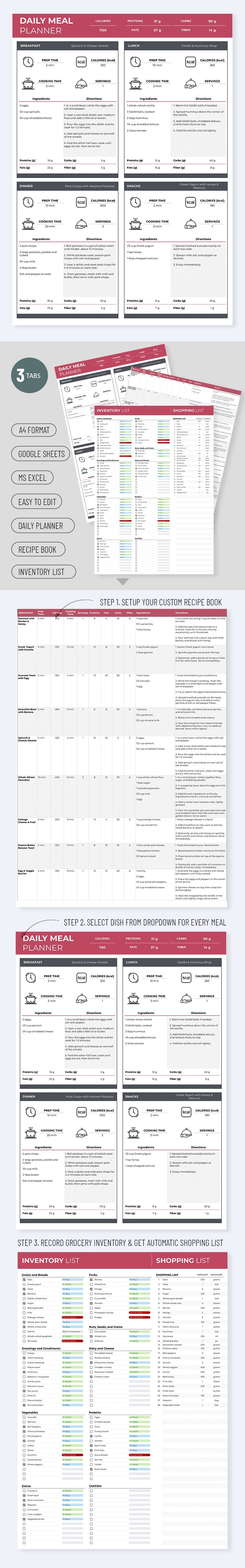 Professional Meal Planner Template