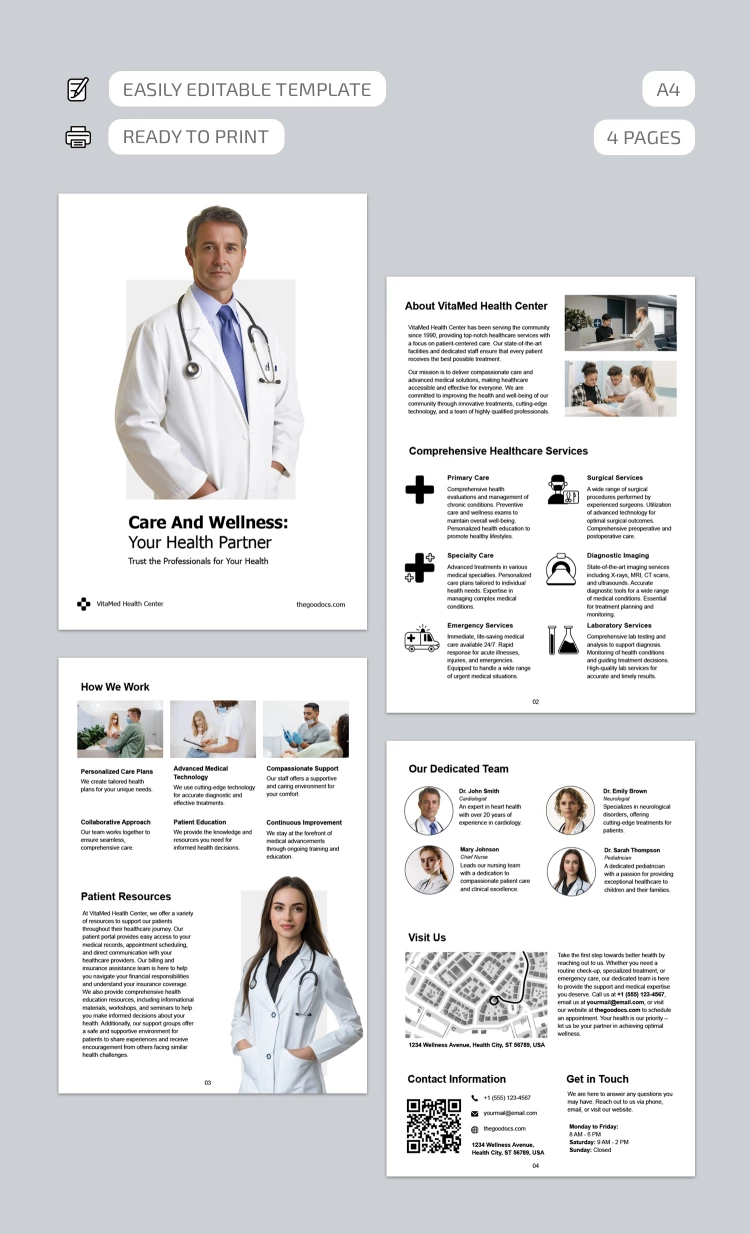 Medical Brochure - free Google Docs Template - 10069098