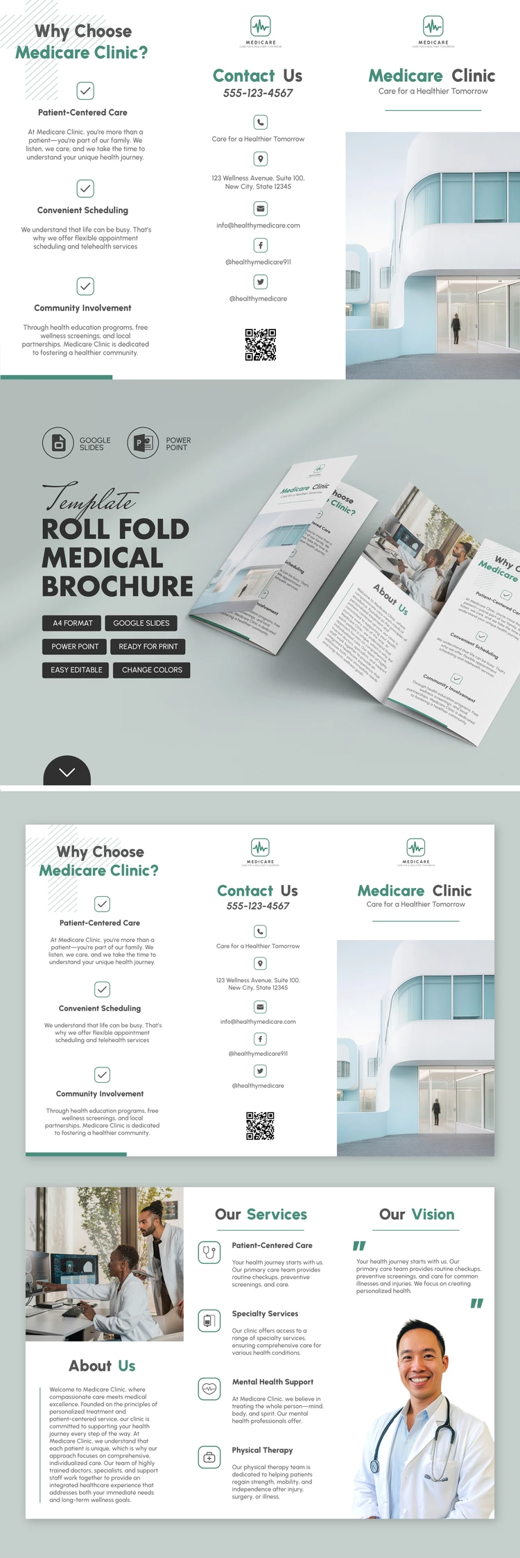 Simple Medical Brochure - free Google Docs Template - 10069573