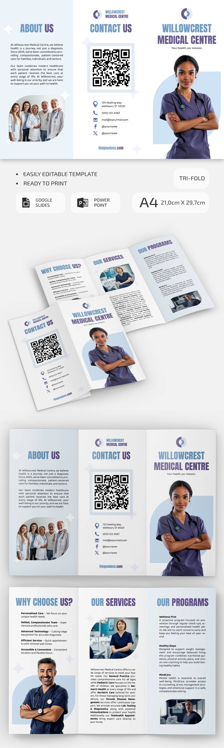 Medical Centre Brochure - free Google Docs Template - 10071160 Medical Centre Brochure - free Google Docs Template - 10071160
