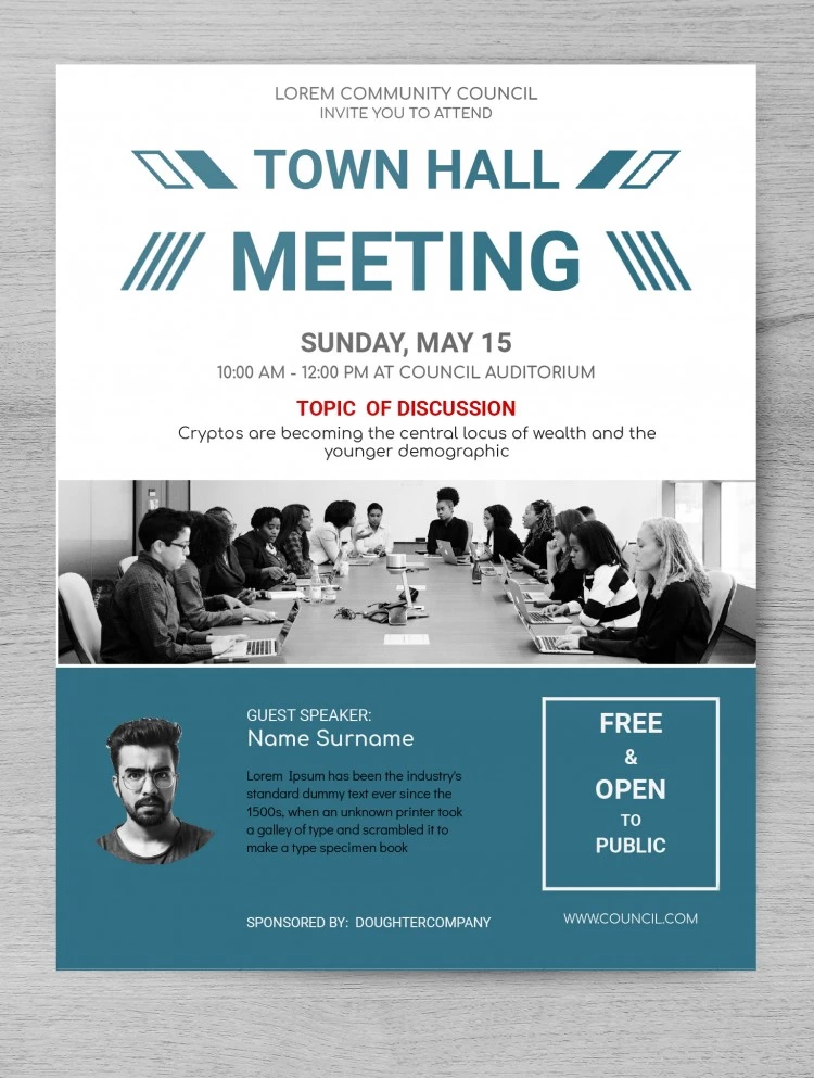 Meeting Invitation - free Google Docs Template - 10061677