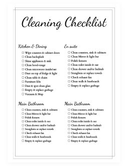 Packing Checklist – Checklist Template