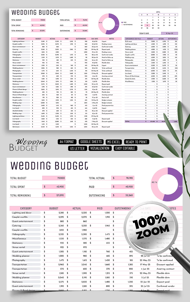 Minimalist Wedding Budget Template - free Google Docs Template - 10071245 Minimalist Wedding Budget Template - free Google Docs Template - 10071245