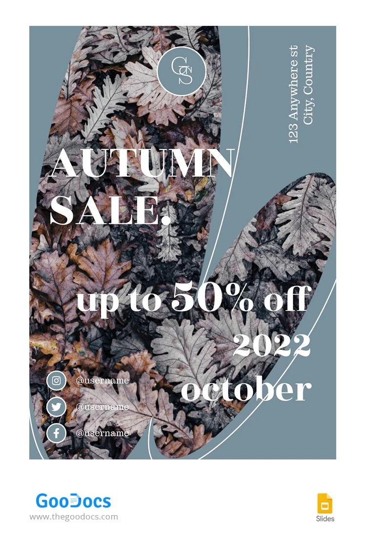 Modern Autumn Sale Flyer - free Google Docs Template - 10064794
