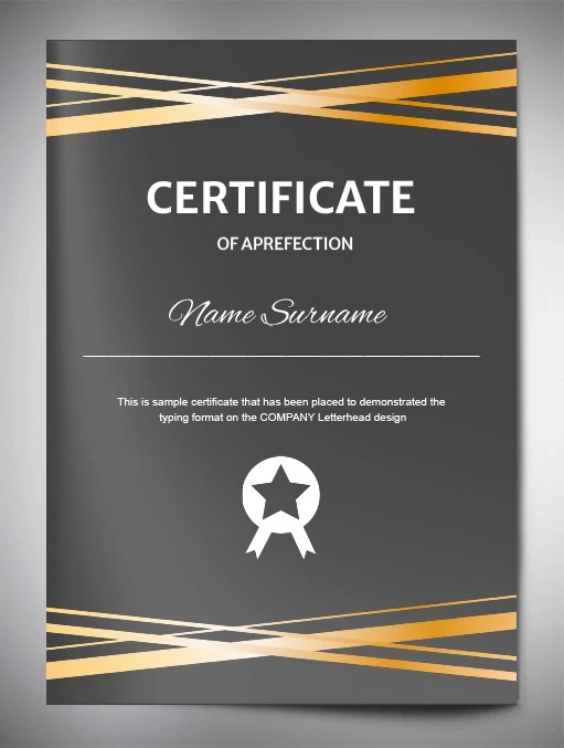 Luxury Award Certificate - free Google Docs Template - 10061718