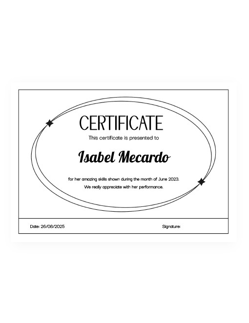 Blank Gift Certificate Free Google Docs Template 