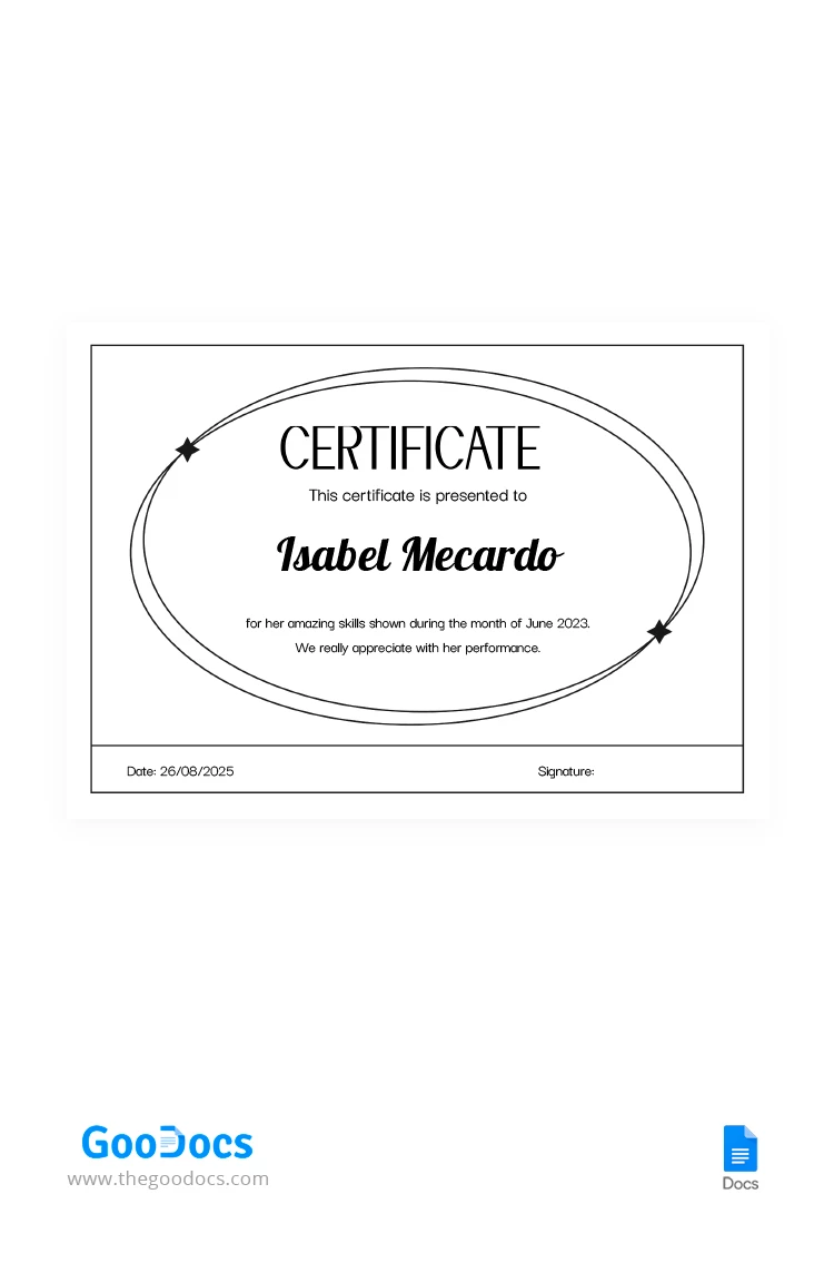 Modern Graduation Certificate - free Google Docs Template - 10066480