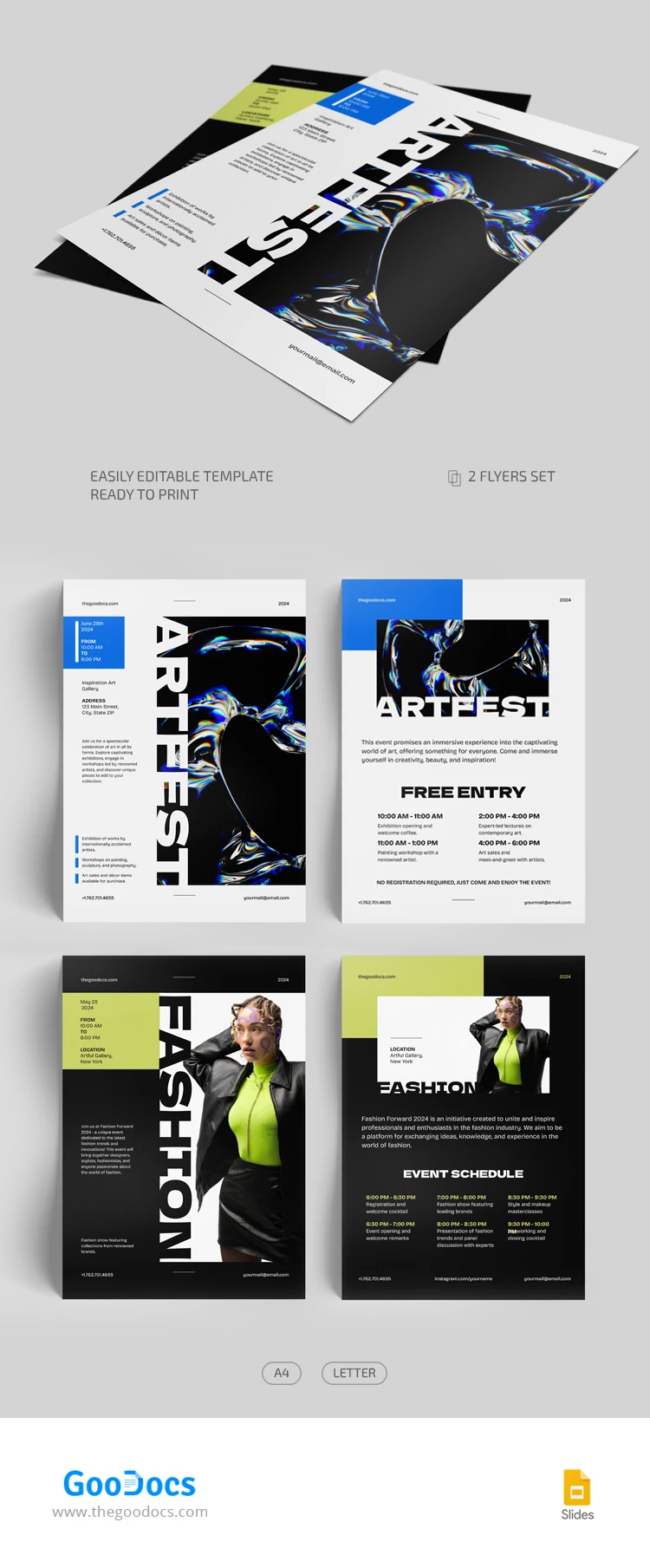 Modern Event Flyer - free Google Docs Template - 10068714