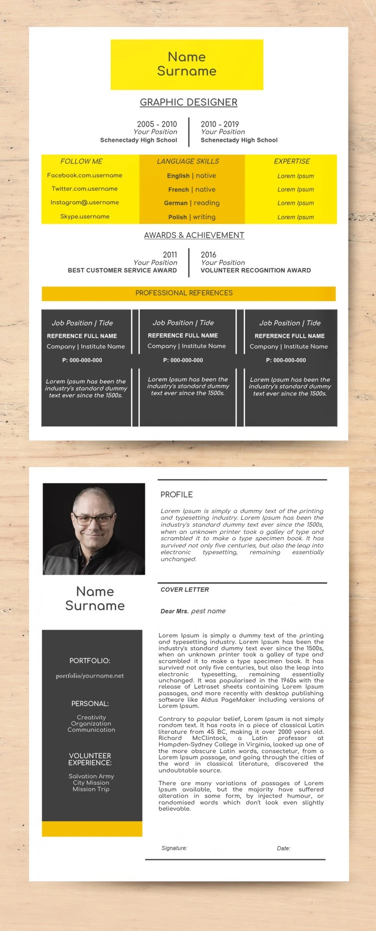 Curriculum Vitae Moderno e Luminoso - free Google Docs Template - 10061634