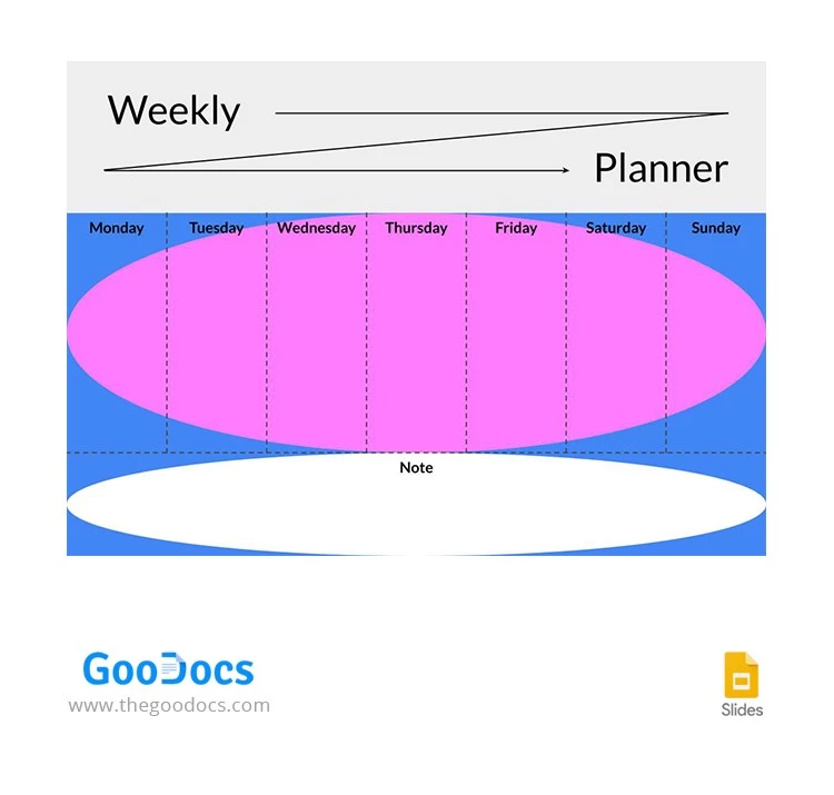 Planificador semanal moderno - free Google Docs Template - 10062984