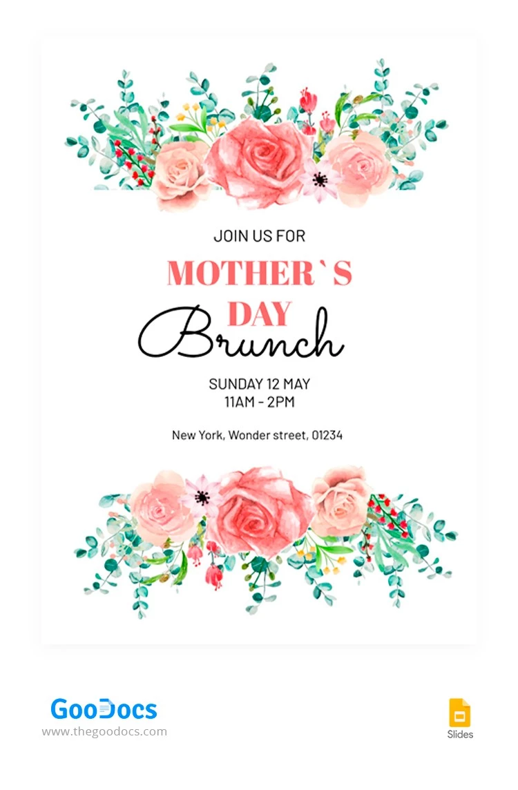 Poster della Festa della Mamma - free Google Docs Template - 10063570