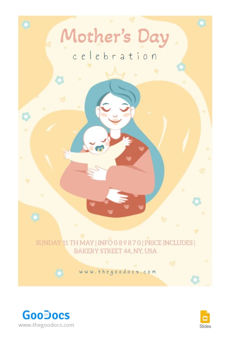 Flyer de la fête des mères - free Google Docs Template - 10063993