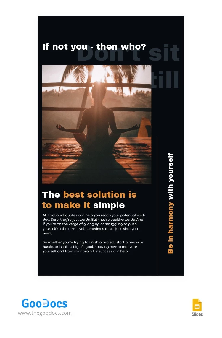 Motivation Instagram Geschichten - free Google Docs Template - 10063792