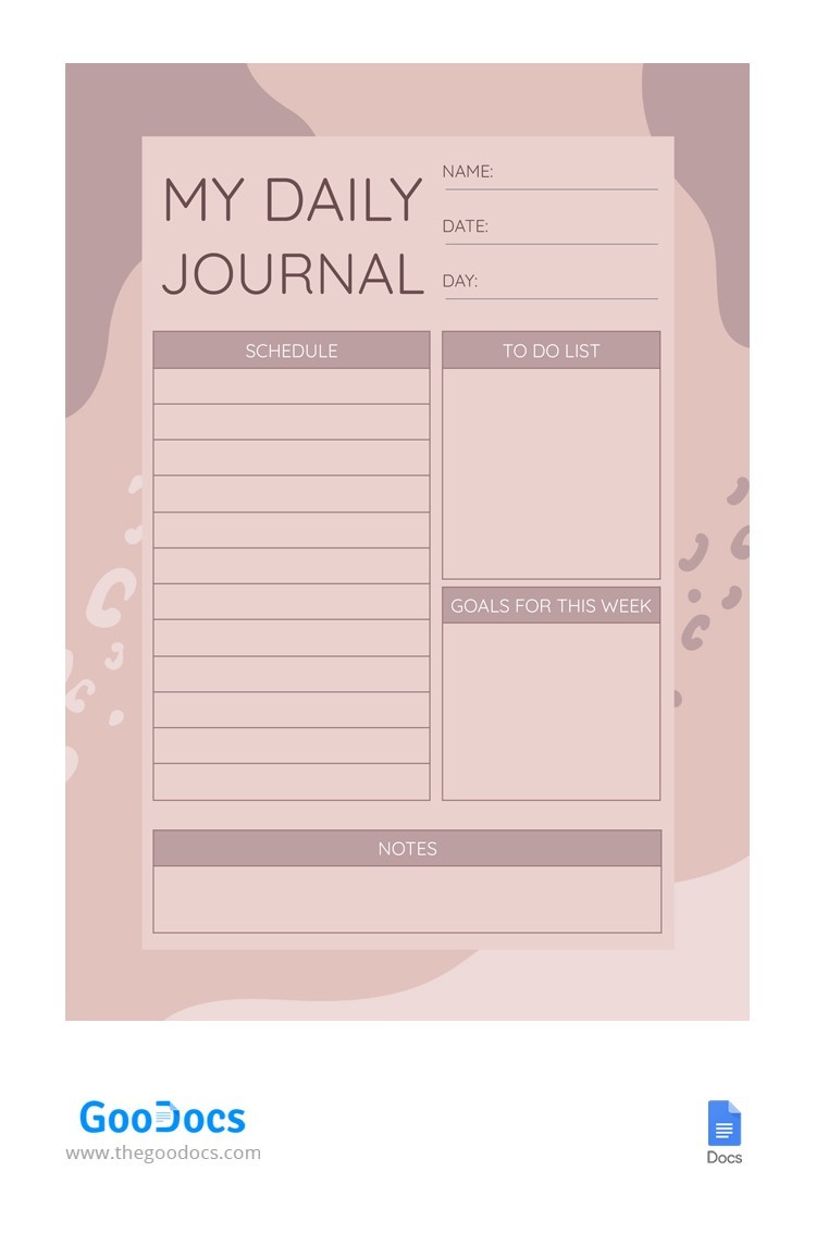 Pochoir Bullet Journal Modèle dans Google Docs