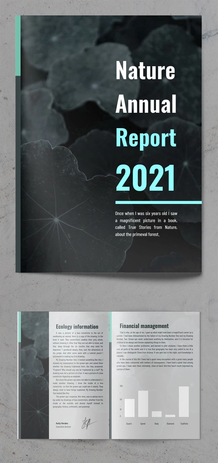 Nature Annual Report - free Google Docs Template - 10061899