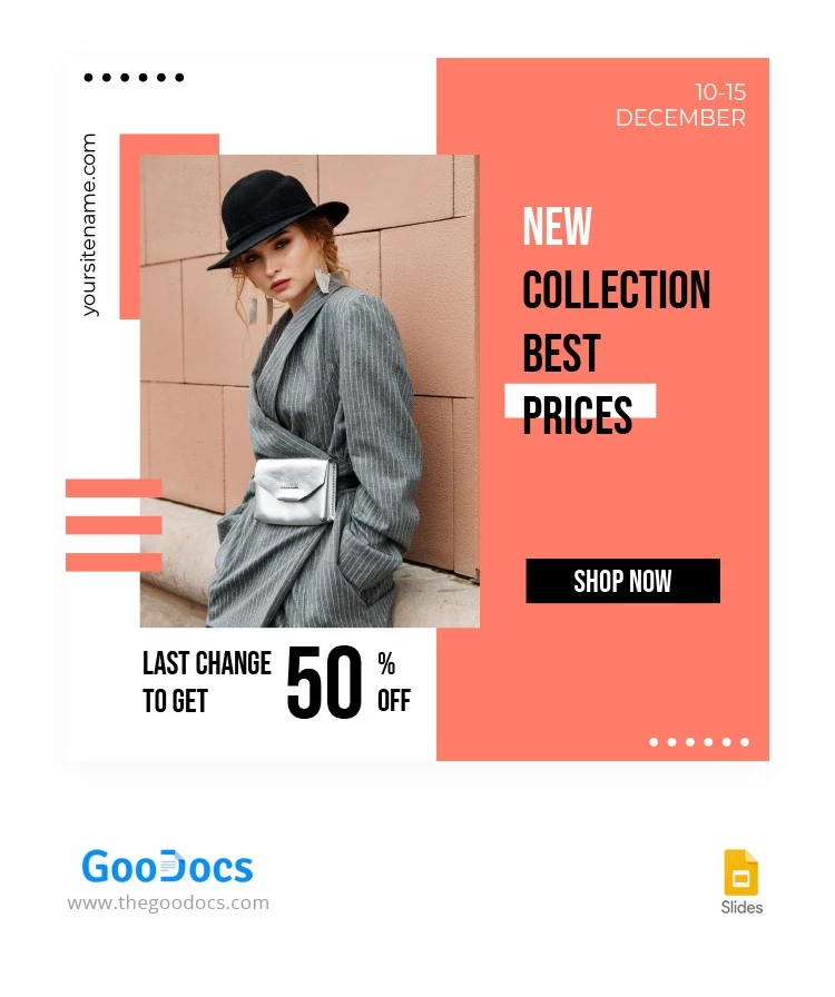 New Collection Clothes Facebook Post - free Google Docs Template - 10062613