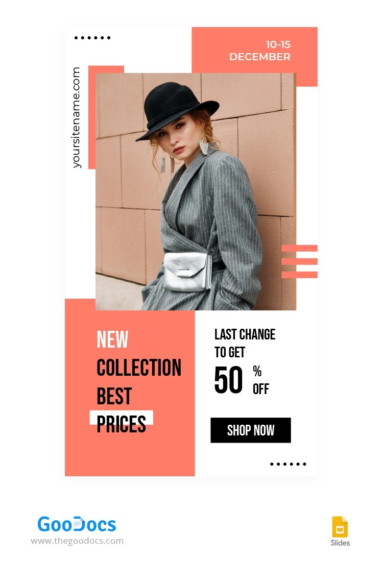 New Collection Clothes Instagram Stories - free Google Docs Template - 10062616