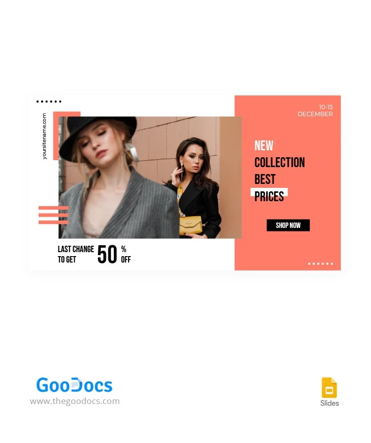New Collection Clothes YouTube Thumbnail - free Google Docs Template - 10062615