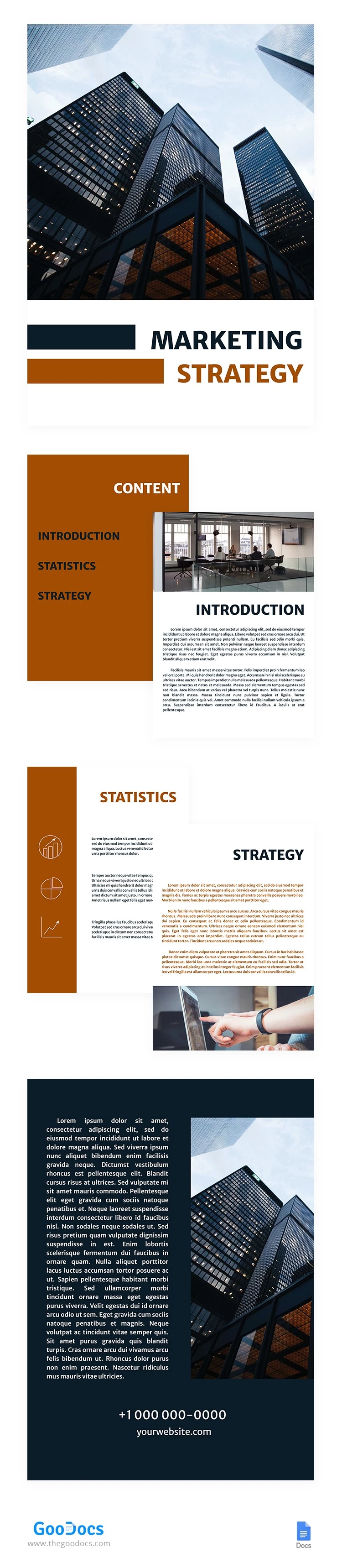 Nuovo libro di strategia di marketing - free Google Docs Template - 10062690