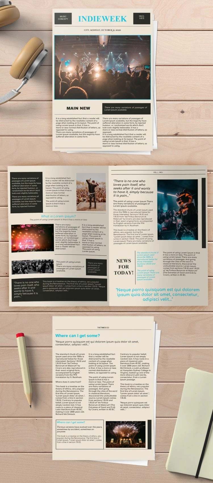 Giornale Indie - free Google Docs Template - 10061533