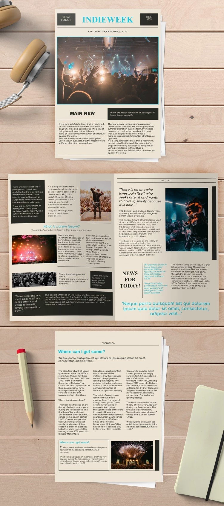 Indie Newspaper - free Google Docs Template - 10061533