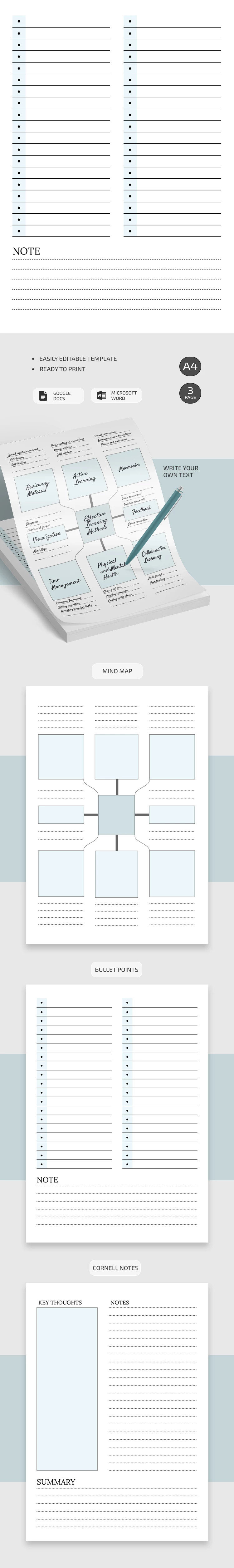 Toma de notas - free Google Docs Template - 10069438