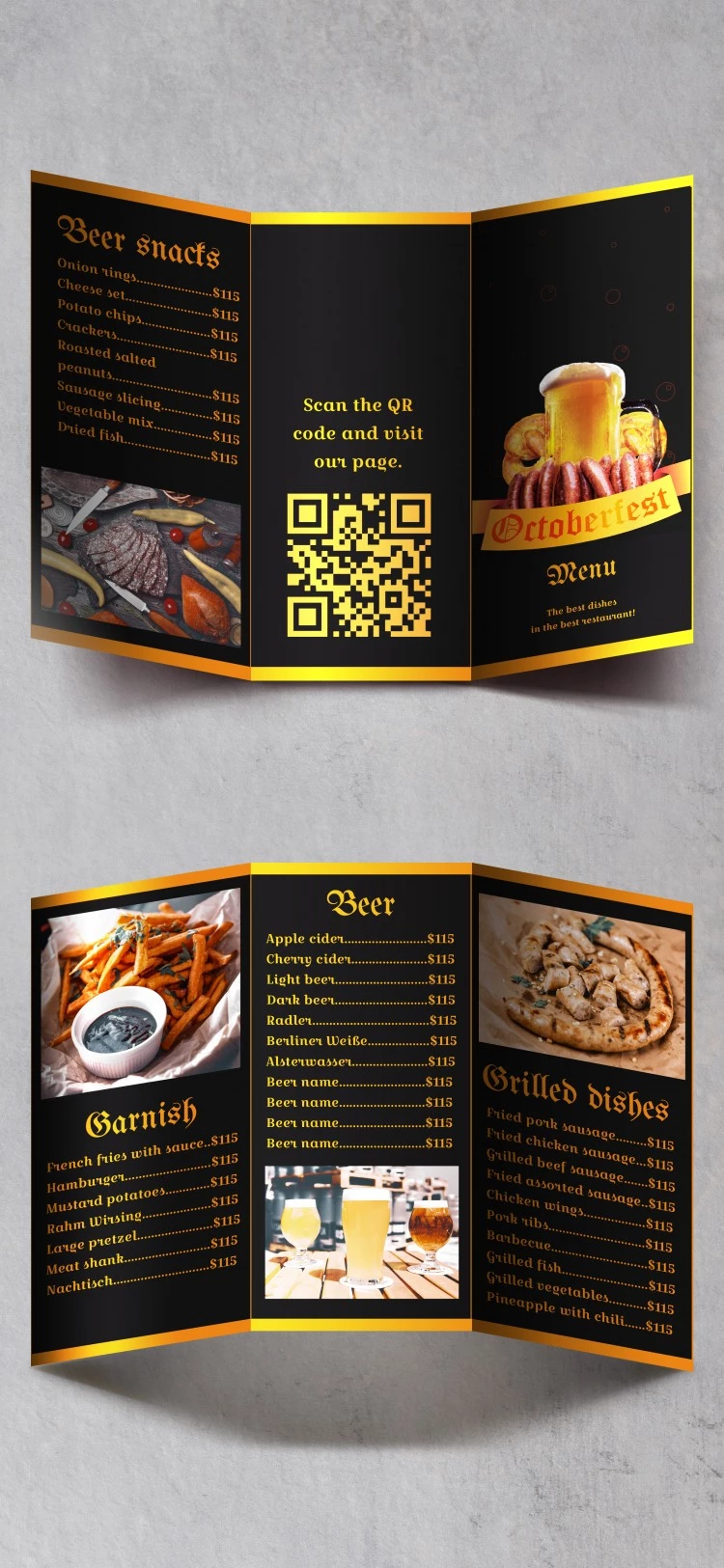 Oktoberfest 菜单 - free Google Docs Template - 10061775