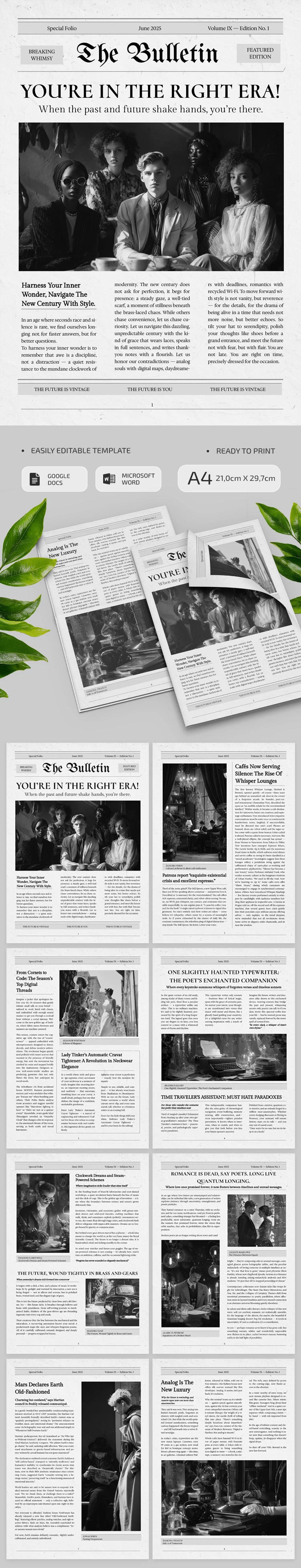 Old Vintage Newspaper - free Google Docs Template - 10071432 Old Vintage Newspaper - free Google Docs Template - 10071432