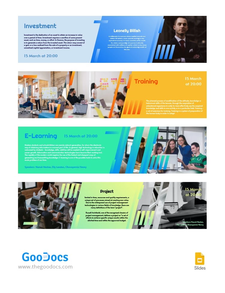 Online Learning Bright Header - free Google Docs Template - 10063551