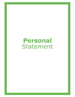 google docs personal statement template