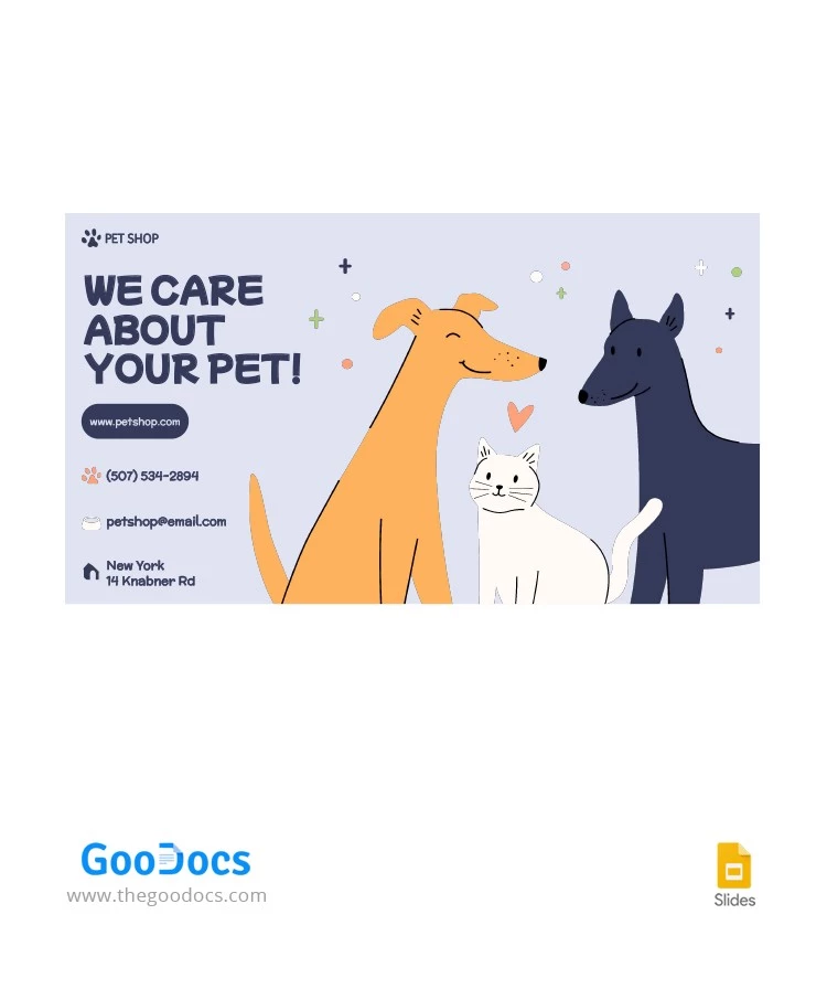 Miniatura de YouTube de una tienda de mascotas - free Google Docs Template - 10063826