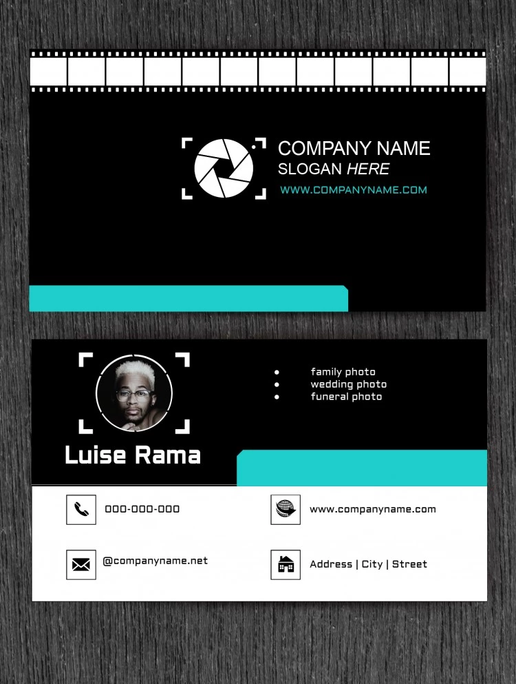 Photography Business Card - free Google Docs Template - 10061670
