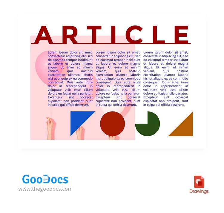 Articolo rosa - free Google Docs Template - 10062391