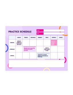 Free Pink Practice Schedule Template In Google Slides