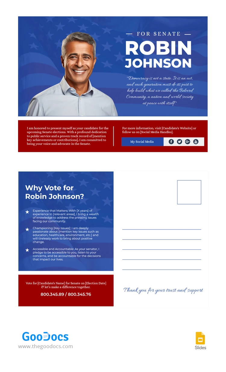 Carte postale politique moderne - free Google Docs Template - 10067438