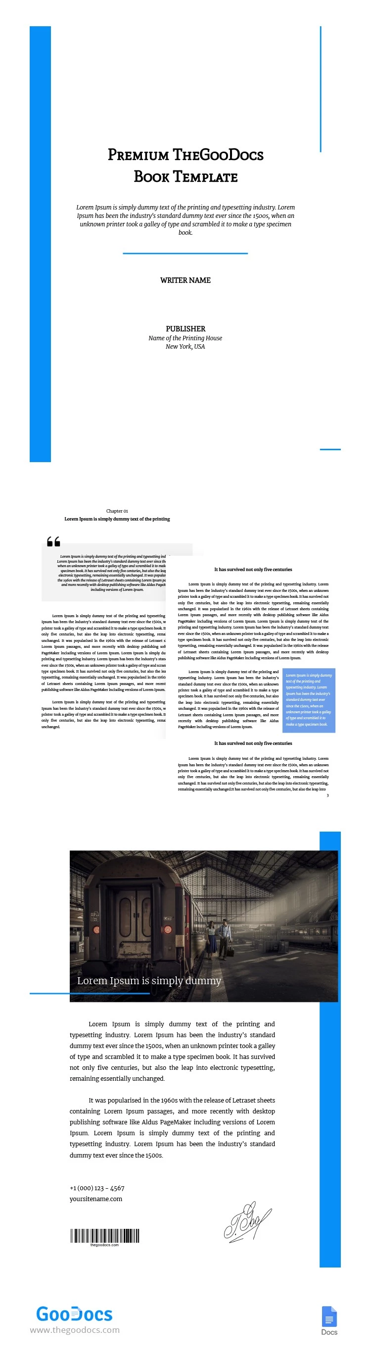 Perfeito O Livro TheGooDocs - free Google Docs Template - 10062443