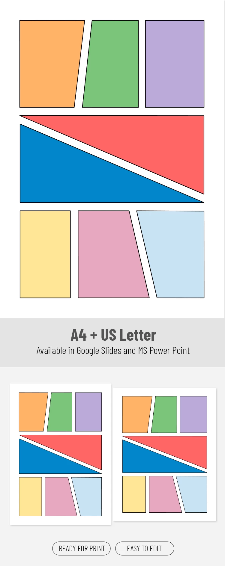 Printable 8 Panel Comic Strip Template - free Google Docs Template - 10072422