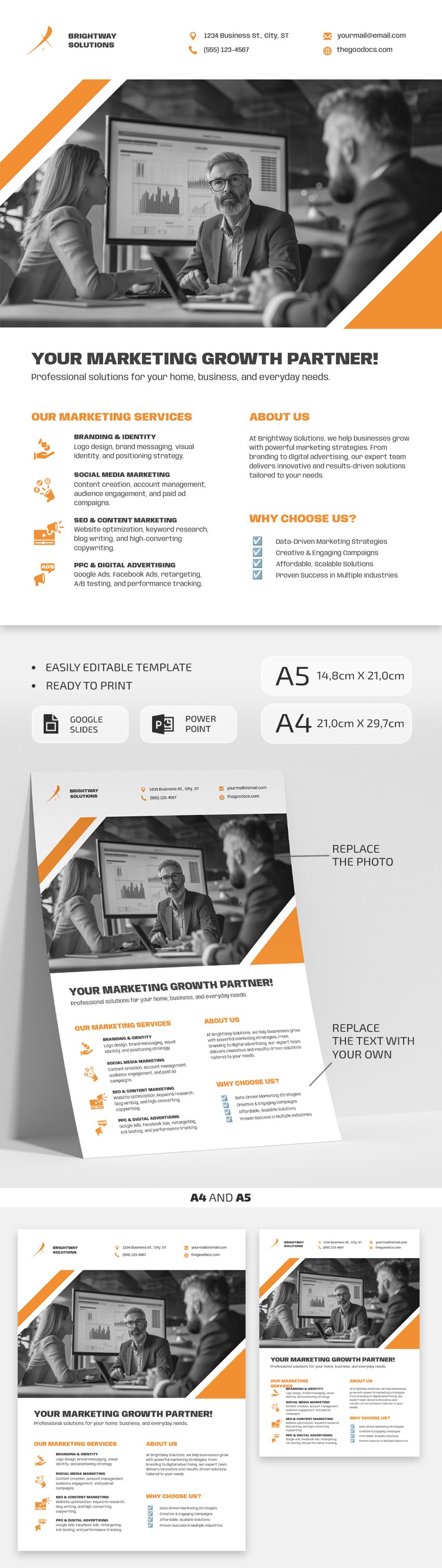 Free Printable Small Business Flyer Example Template | thegoodocs.com