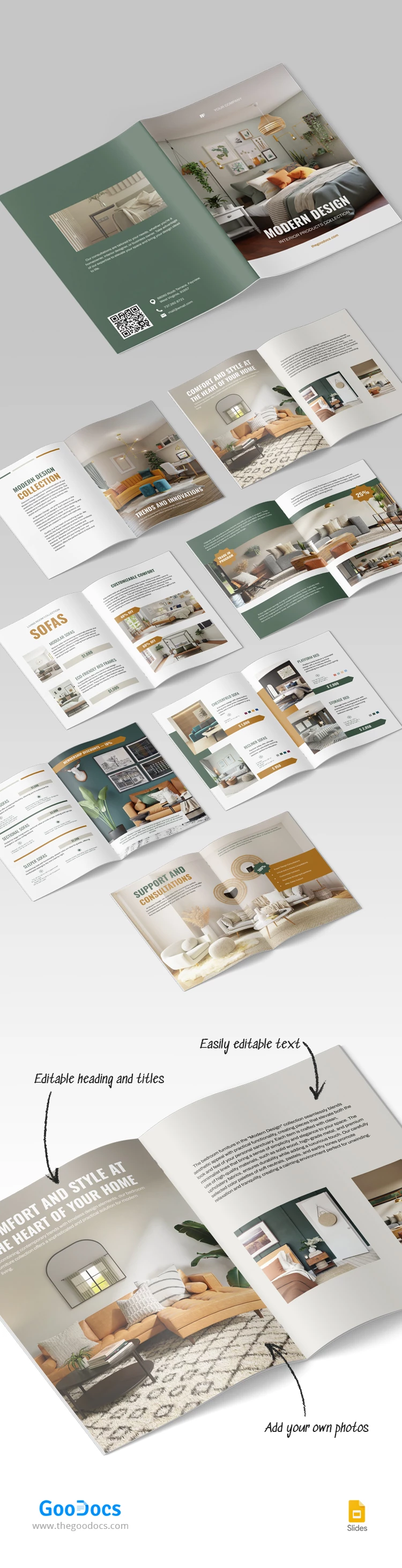 Bifold Product Brochure - free Google Docs Template - 10068716