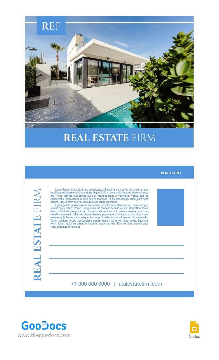 Real Estate Firm Postcard - free Google Docs Template - 10062934