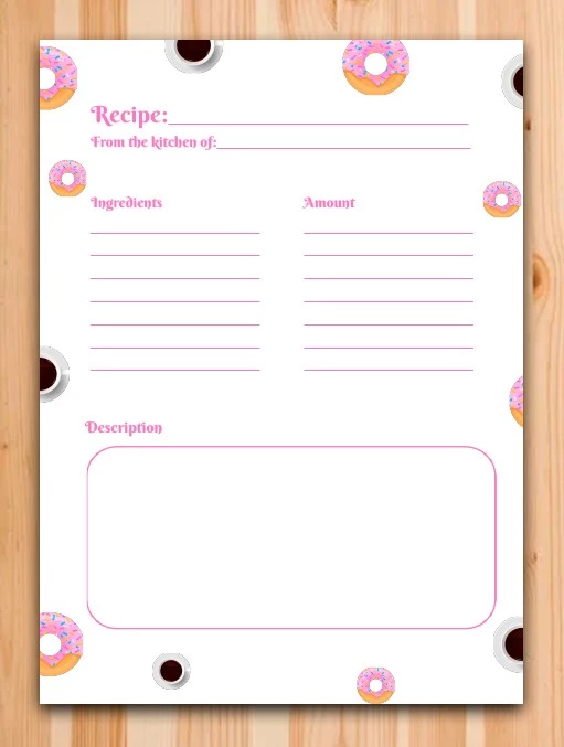 Amazing Recipe Card - free Google Docs Template - 10061746