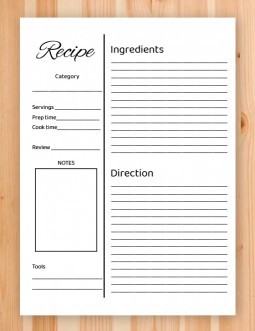DIY Recipe Book, Recipe Book Printable, Recipe Book Template, Original Recipe  Book, Make Your Own Recipe Book, A4 Size, Letter Size, PDF 